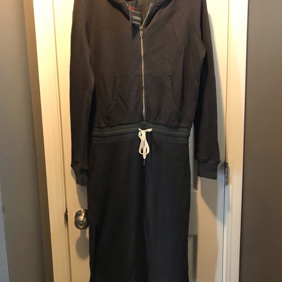 Closeout!▪️n:Philanthropy Rare Gray Hooded Dress - Picture 4 of 8